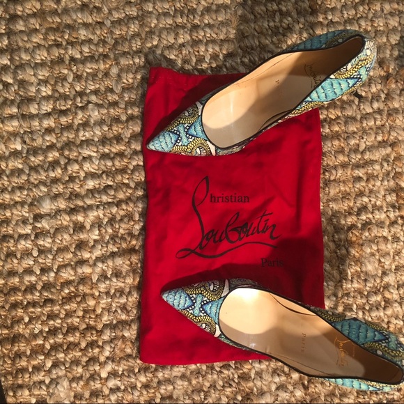 Christian Louboutin USA Python Mutli Color - Picture 5 of 8